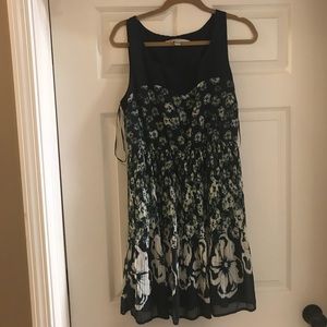 LC Lauren Conrad Blue Floral Dress Size 12
